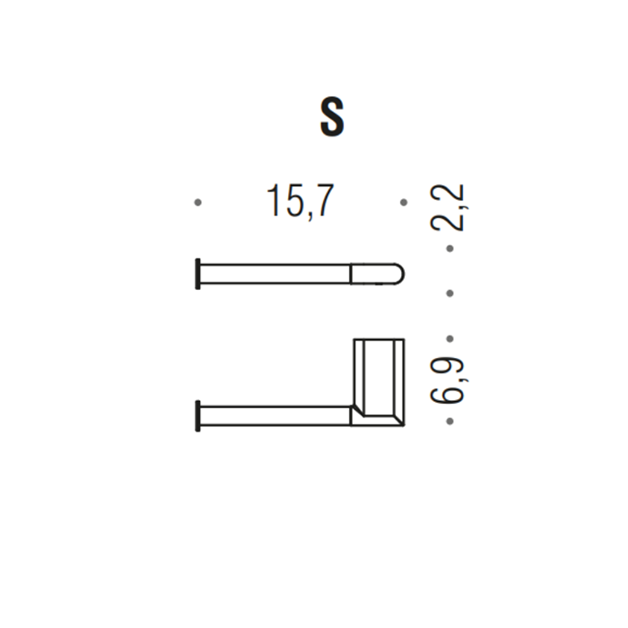 Colombo Mini Держатель для туалетной бумаги, SX, цвет: хром