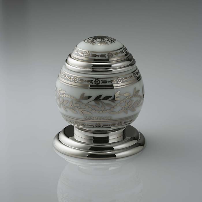 THG Marquise blanc decor platine Вентиль смесителя для раковины, ручка белая, декор платина, цвет: хром