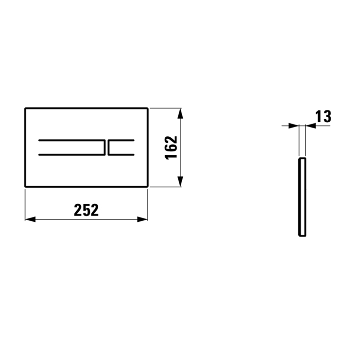 Laufen Installation System Клавиша смыва, двойная белая