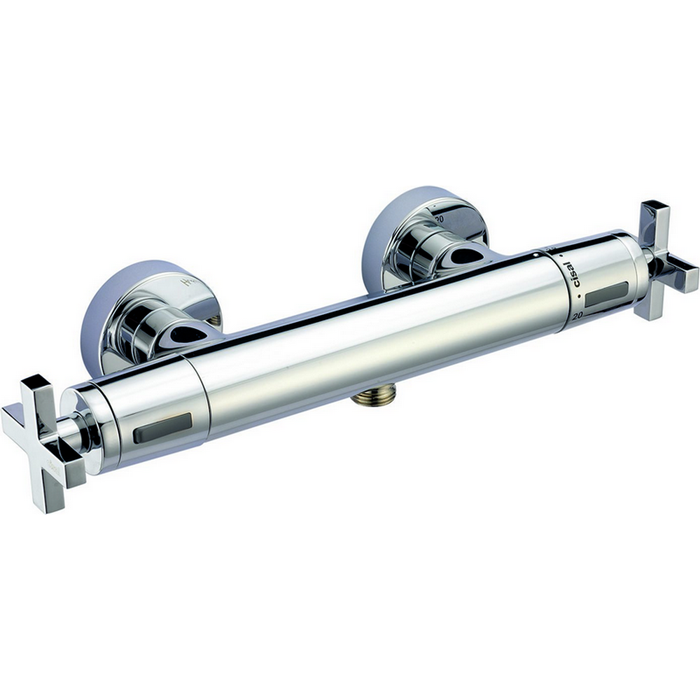 CISAL Barcelona Quad Смеситель термостатический настенный для душа, цвет: хром 