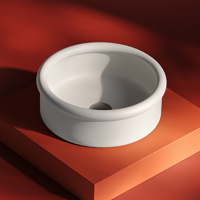 Artceram Brera Раковина накладная Ø43 см, цвет: белый матовый