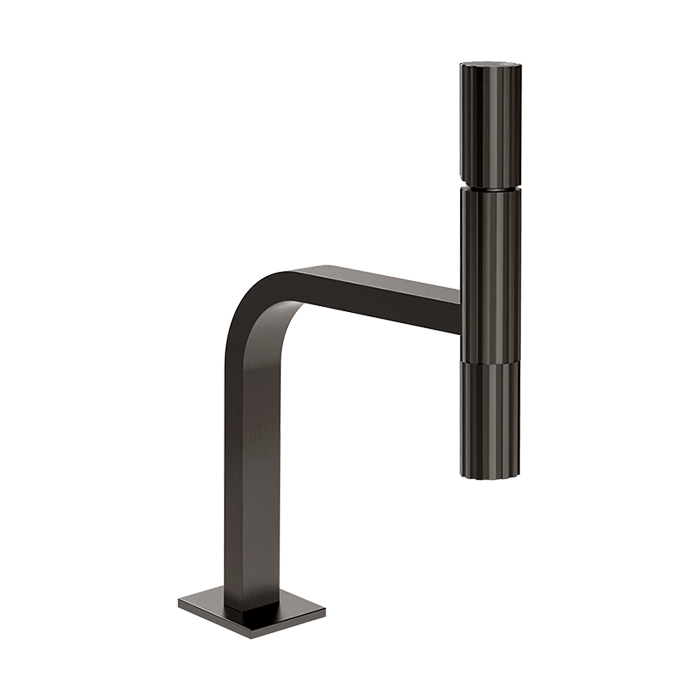 Gessi Incastri Смеситель для раковины, 1 отв., без донного клапана, цвет: Black Metal Br. PVD