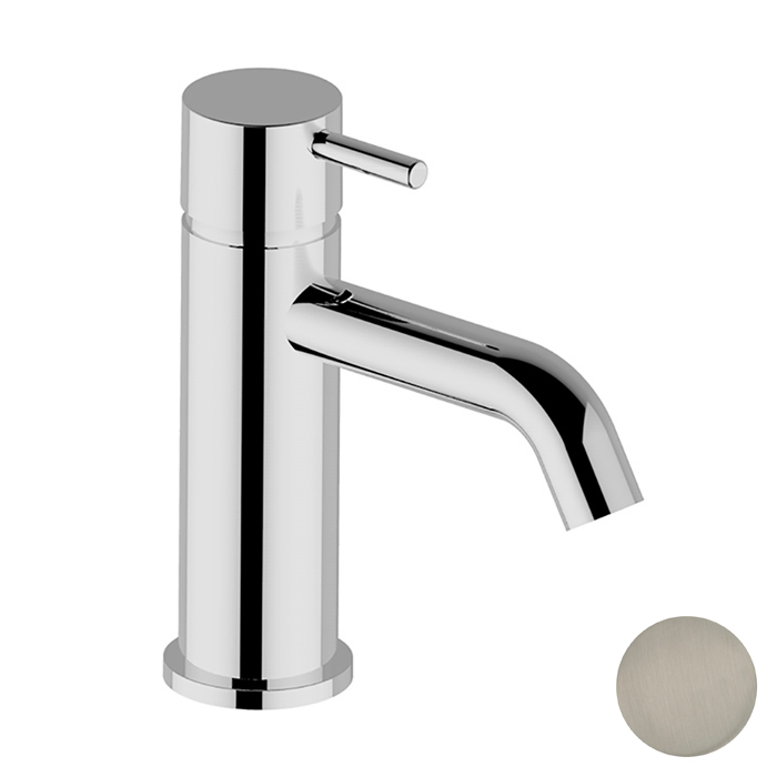 Cisal Less New Смеситель для раковины, на 1 отв., цвет: Nichel Spazzolato