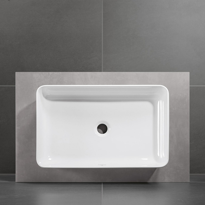 Villeroy&Boch Collaro Раковина накладная 56х36х14.5см., без отв., цвет: альпийский белый