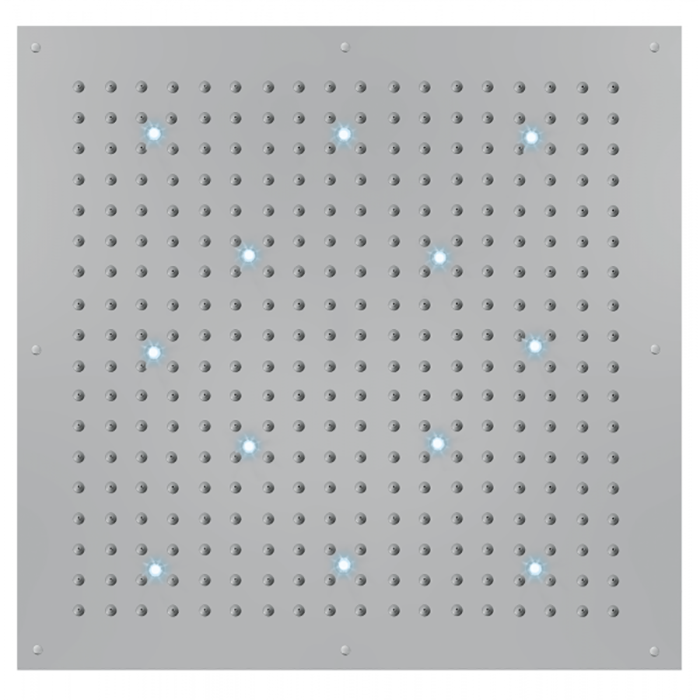 Bossini Dream-XL CUBE Верхний душ 100x100см, с 12 LED RGB, цвет: хром