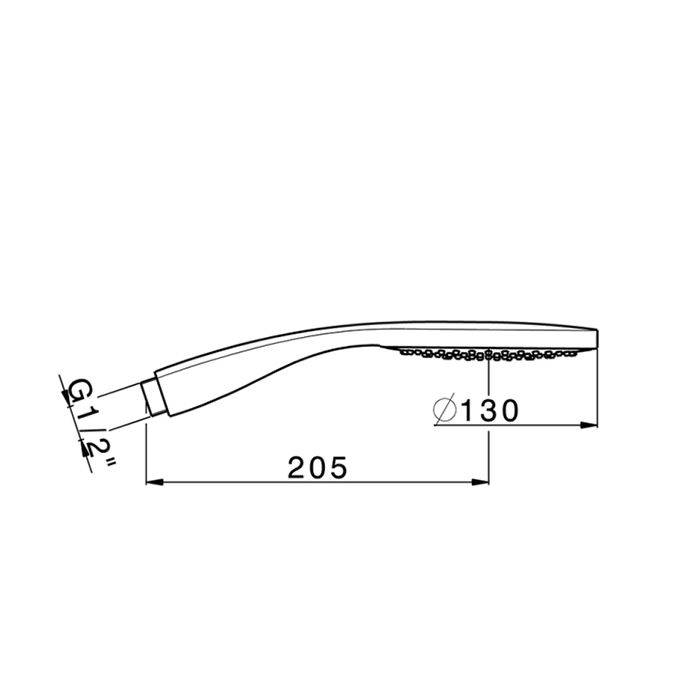 Cisal Shower Ручной душ, с 3 типами струи, d: 13см, цвет: хром