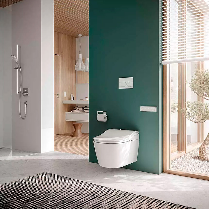 TOTO Washlet RW Сиденье 579x391x108мм, с дистанционным управлением, для унитаза CW542/CW563, цвет: белый/отделка серебро