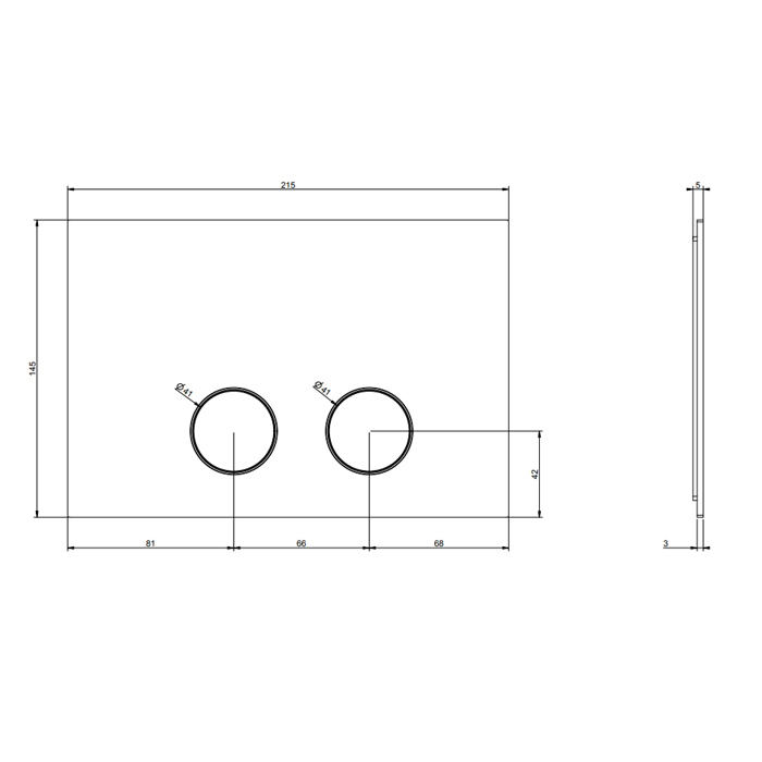 Gessi Клавиша смыва для унитаза, двойная, для систем инсталляций TECE, цвет: warm bronze brushed pvd