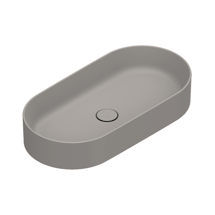 Catalano Zero Раковина 70х35см, накладная, без отв., без перелива, цвет: Tortora Satinato