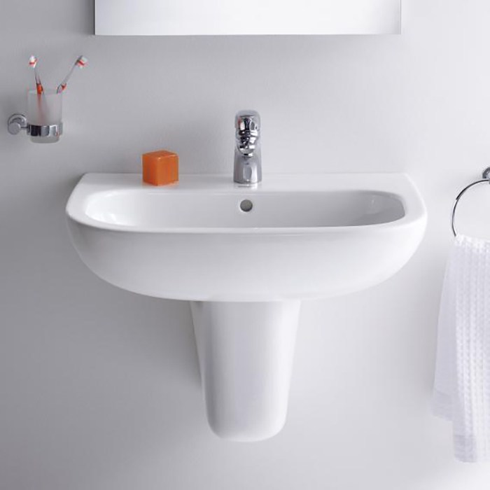 Duravit D-Code Полупьедестал для раковины, цвет: белый
