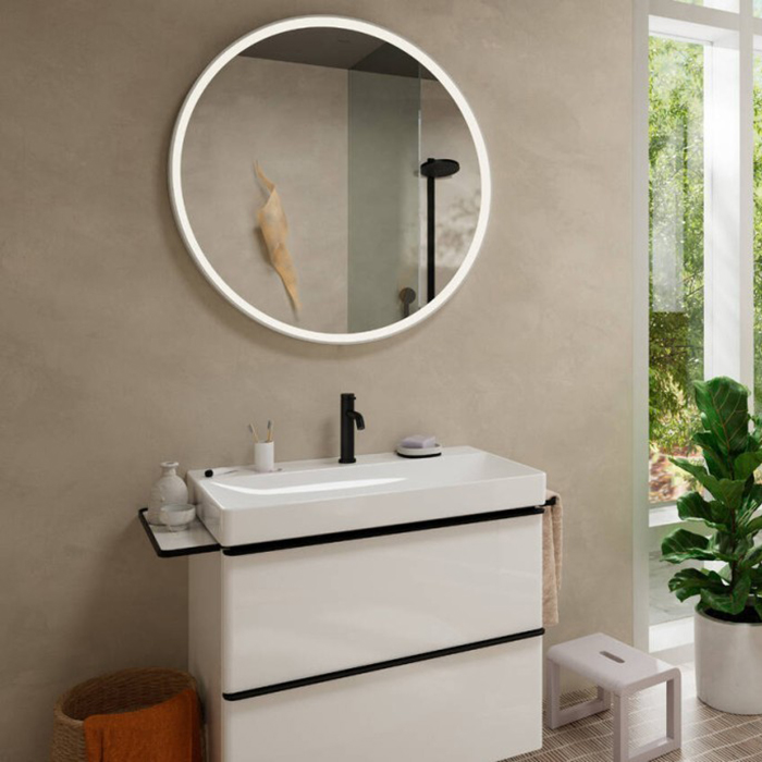 Hansgrohe Tecturis S Смеситель для раковины, 1 отв., без донного клапана, цвет: чёрный матовый