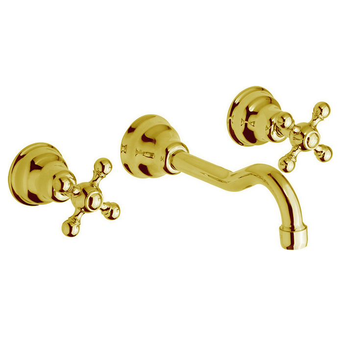 Cisal Arcana Смеситель для раковины, настенный, цвет: золото