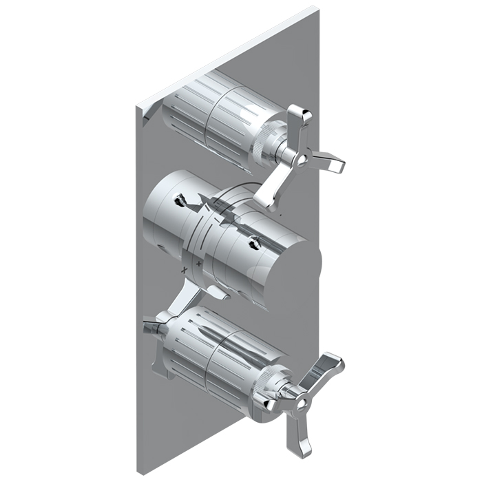 THG Hamptons Смеситель для душа, встраиваемый, термостатический, цвет: хром