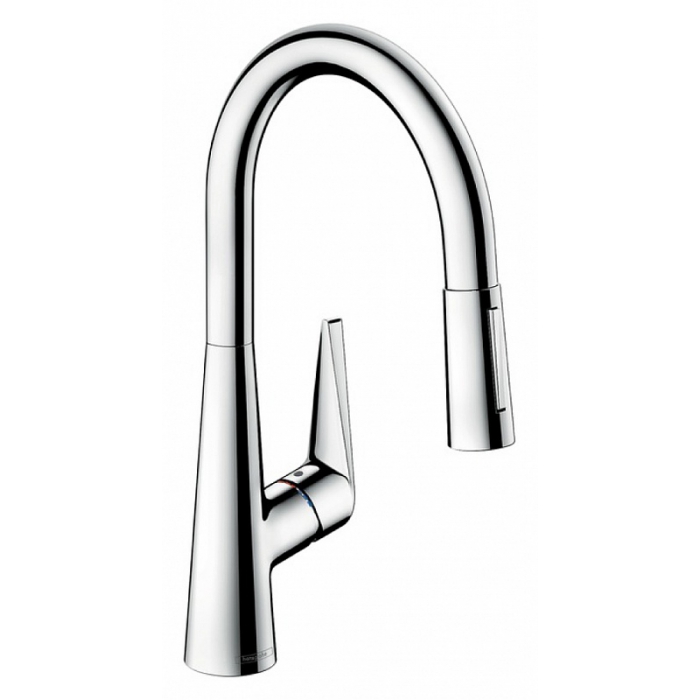 Hansgrohe Talis S, Смеситель для кухни, с выдвижным душем, Цвет: хром