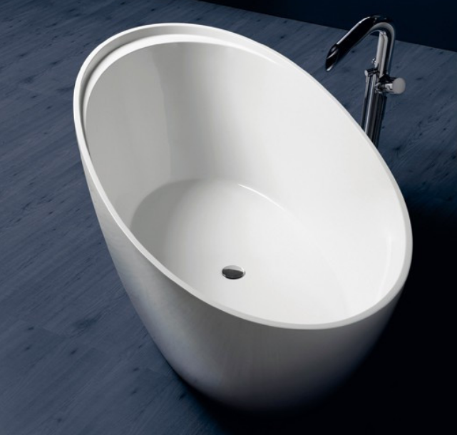 Simas Bohemien Ванна отдельностоящая, из Crystal Tech 190x88x66 см со сливной арматурой