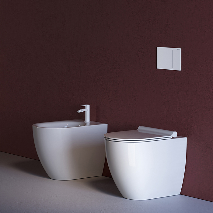 Catalano Sfera Биде напольное 55х35см., с 1 отв. под смеситель, цвет: белый глянцевый