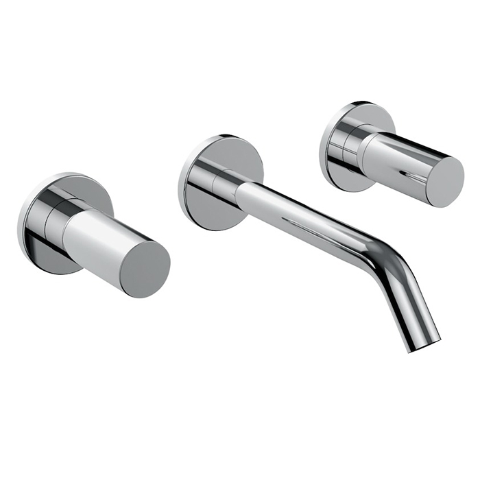 Laufen Kartell Встраиваемый смеситель для раковины на 3 отв, излив 175мм (внешние части), цвет: хром