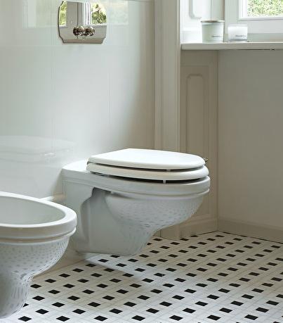 Devon&Devon Rose Сиденье для унитаза из мдф, с микролифтом, цвет: белый/хром