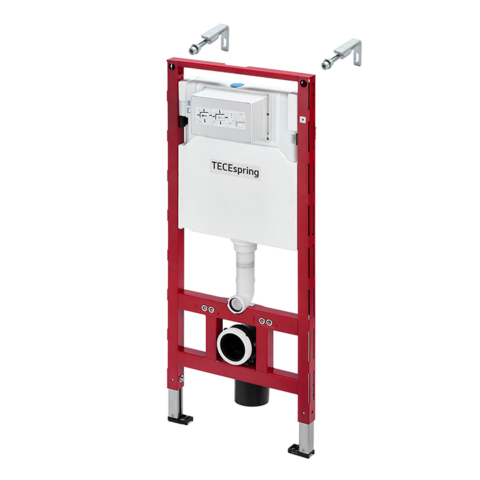 TECEspring Комплект: унитаз-биде модель Smart L, инсталяция, панель смыва loop, цвет: белый