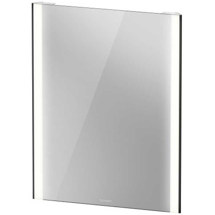 Duravit XViu Зеркало с подсветкой 62x80см, сенсорное управление, цвет: черный матовый