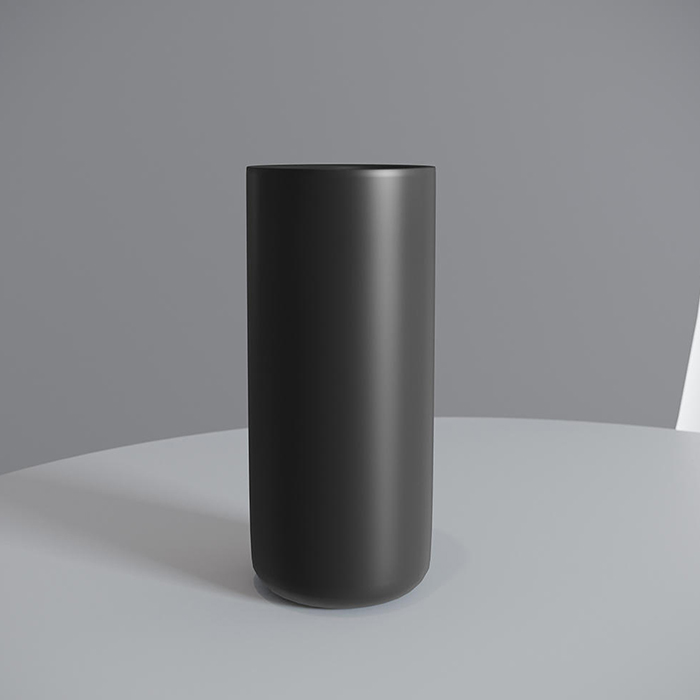 Salini Gocce Стакан настольный, S-Stone, цвет: черный матовый