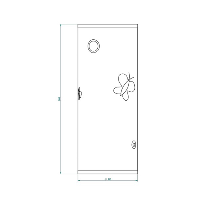 THG CAPUCINE MAUVE DECOR OR Ваза керамическая, настольная, декор золото/лиловый, цвет: белый