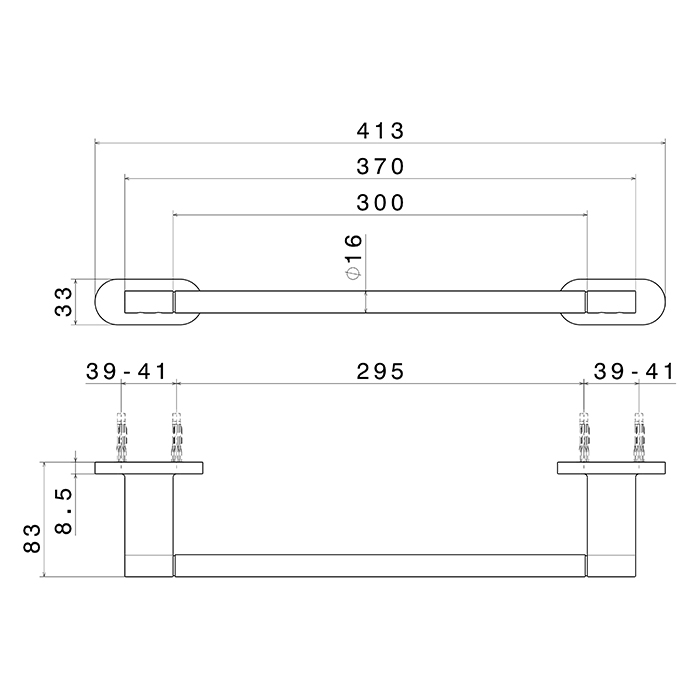 Newform XT Полотенцедержатель 30 см., цвет: Copper satin