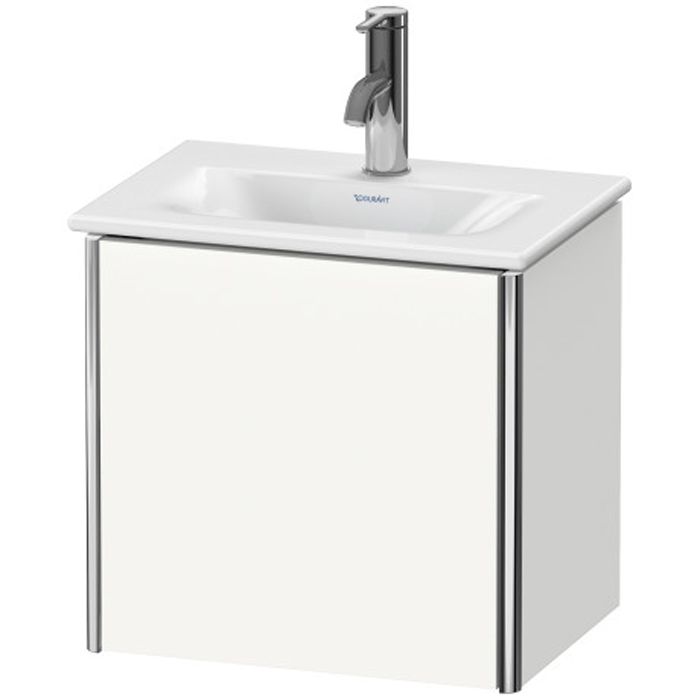 Duravit XSquare База подвесная 43x30.8x39.7см с раковиной, 1 дверца, петли слева, цвет: глянцевый белый