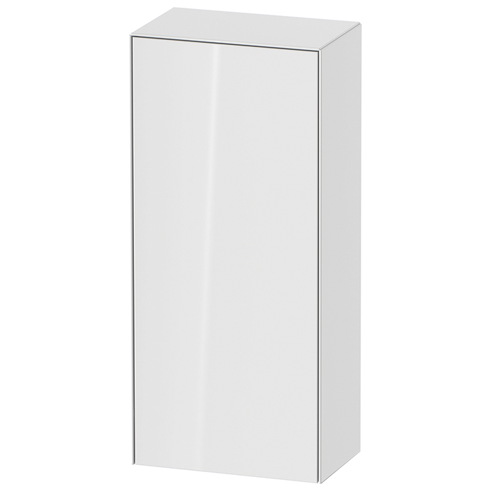 Duravit White Tulip Шкафчик подвесной 40x24х88см., 1 дверца, 2 стекл. полки, петли справа, цвет: белый высокоглянцевый