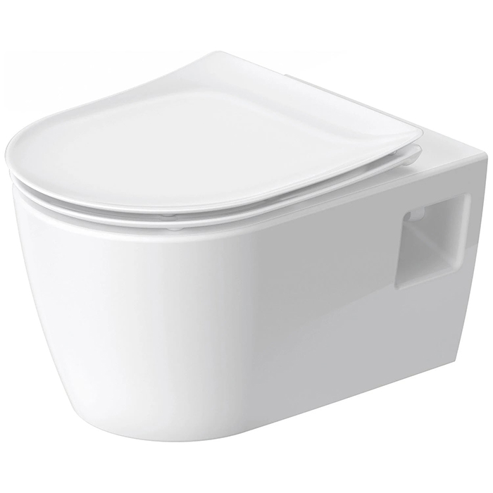 Duravit Soleil by Starck Унитаз 37х54см., подвесной, безободковый, с открытым креплением, Weiß Hochglanz, HyG, цвет: белый