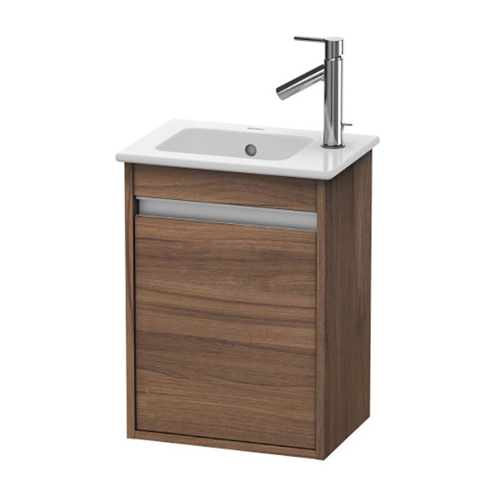 Duravit Ketho Тумба подвесная, 40x28.5х55, с раковиной, с 1 дверка, цвет: орех натуральный