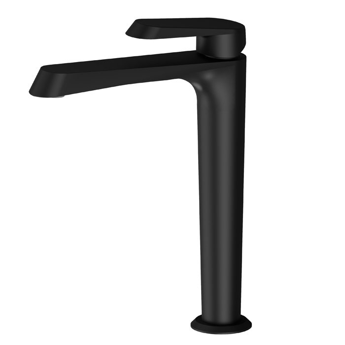 Newform Nio Смеситель для раковины, 1 отв., высокий, цвет: черный матовый