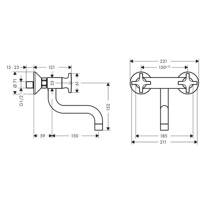 Hansgrohe Logis Classic смеситель для кухни, цвет: хром