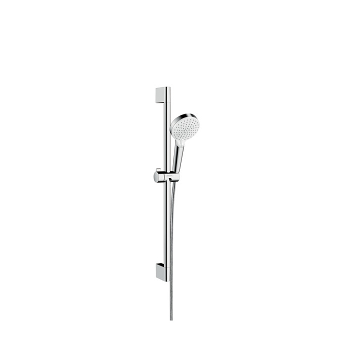 Hansgrohe Crometta Vario Unica Душевой набор: штанга 650mm, ручной душ, 2jet (Rain, IntenseRain), шланг, цвет: белый/хром