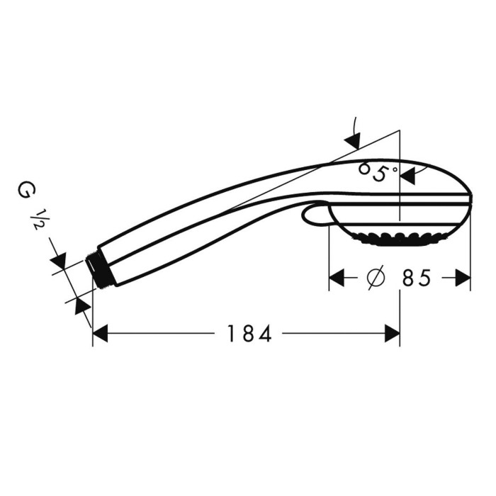 Hansgrohe Crometta 85 Vario Ручной душ, 2jet, G1/2, цвет: хром