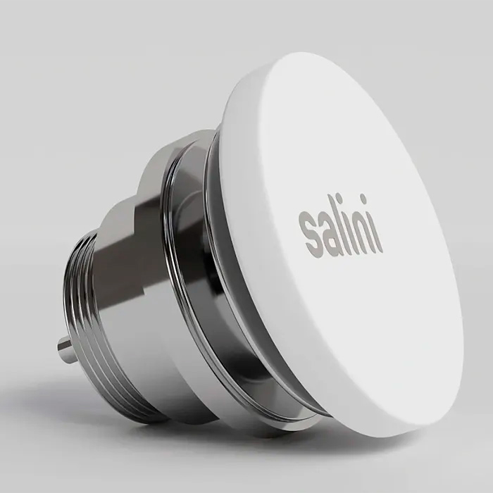 Salini D604 Донный клапан для раковины, фиксированный, S-Stone, цвет: белый