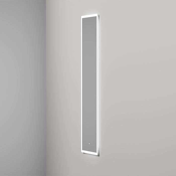 Salini Armonia Зеркало для ванны 45х158.5х2.5см., фоновая и фронтальная подсветка 3в1, сенсорный выключатель, крепления, без подогрева