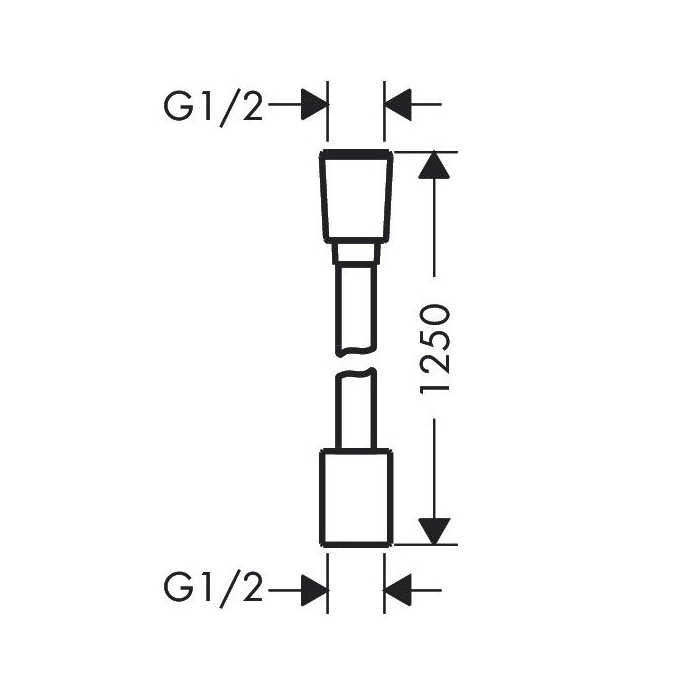 Hansgrohe Designflex Шланг для душа 125см., цвет: бронза шлифованная