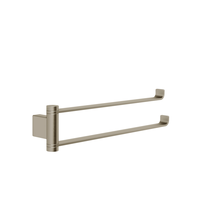 Gessi Emporio accessories Поворотный двойной полотенцедержатель., цвет: Finox Brushed Nickel