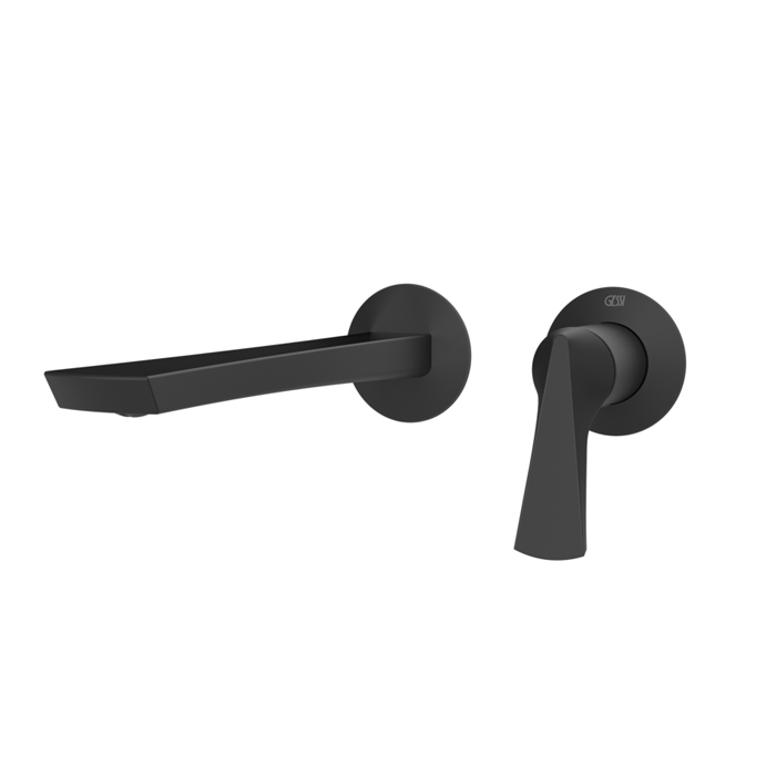 Gessi Ventaglio Внешняя часть настенного смесителя для раковины, цвет: Matte Black