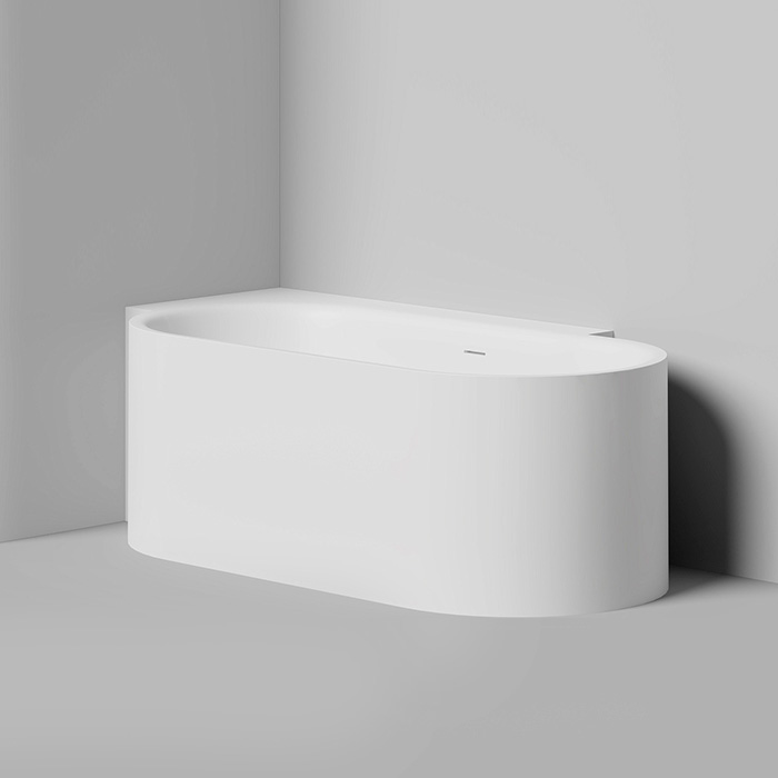 Salini Perla CL Ванна угловая 180x90см, материал S-Stone, цвет: белый матовый