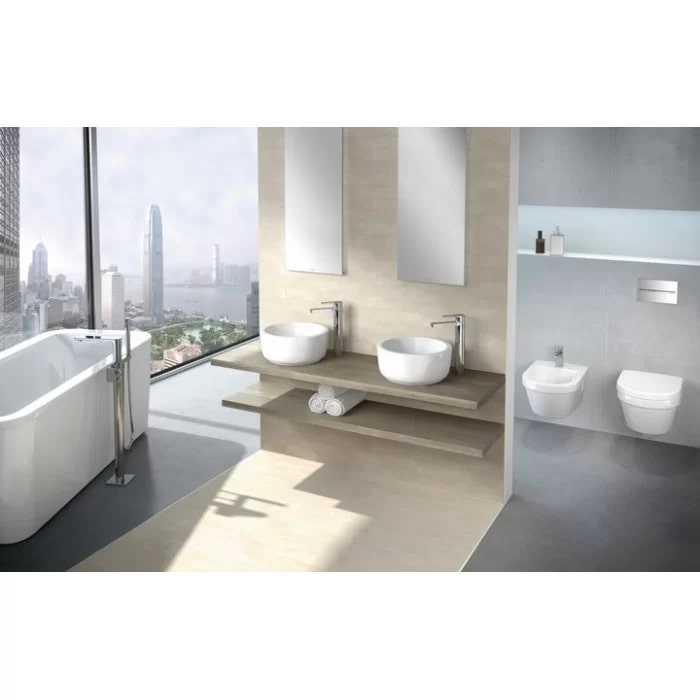 Villeroy&Boch Architectura Унитаз 37х53х33см., подвесной, безободковый, в комплекте сиденье c микролифтом, цвет: альпийский белый