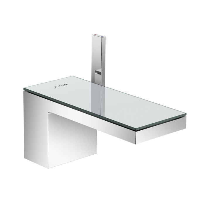 Axor MyEdition Смеситель для раковины, на 1 отв., излив 200мм, с донным клапаном, цвет: хром/зеркальное стекло