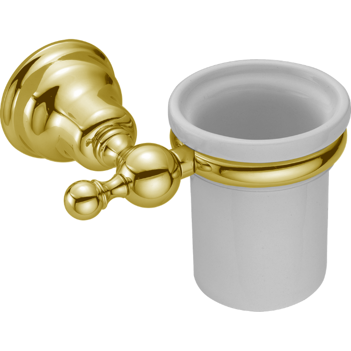 HUBER Croisette Стакан подвесной, цвет: золото/керамика