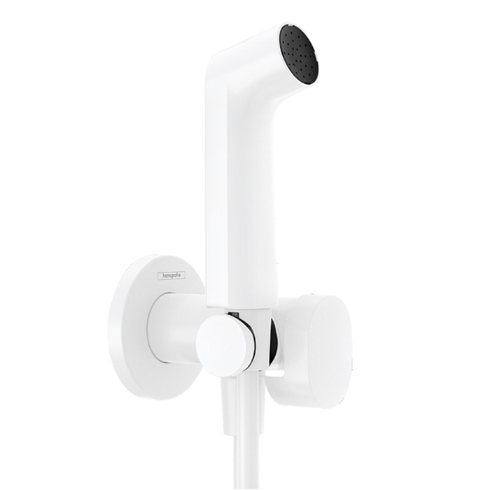 Hansgrohe Bidette E Гигиенический душ со смесителем, держатель, цвет: белый матовый