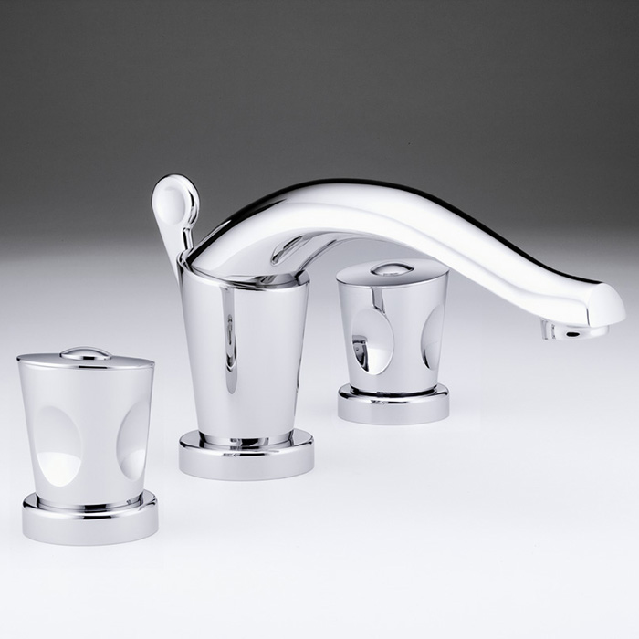 THG Bagatelle metal Смеситель для раковины, 3 отв., цвет: хром