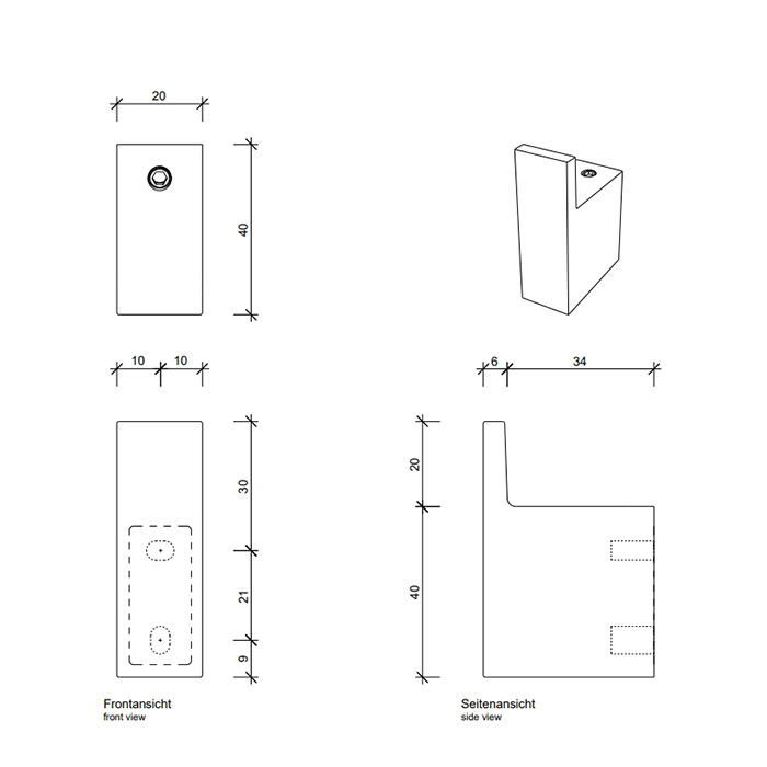 Decor Walther CT HAK1 Крючок , цвет черный матовый