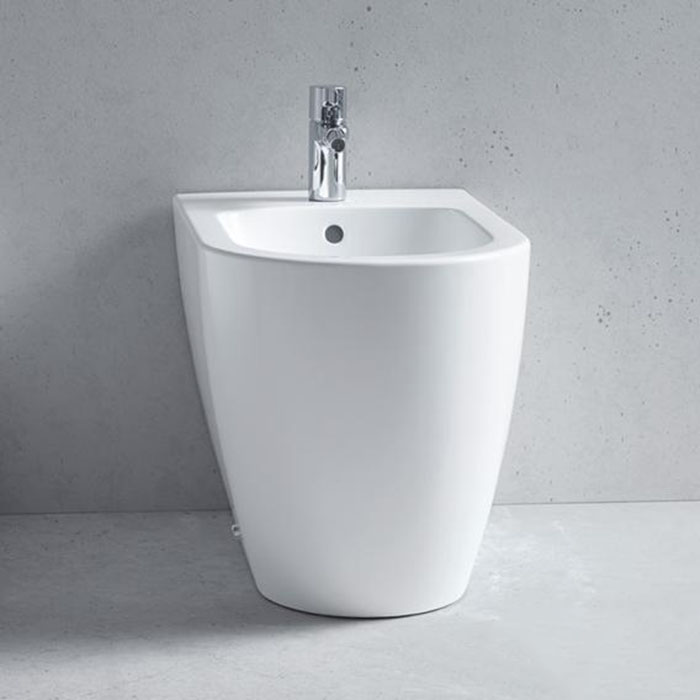 Duravit Me by Starck Биде напольное 37х60см., приставное, 1 отв., с креплением, цвет: белый