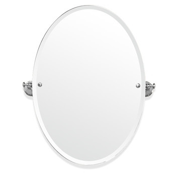 TW Harmony 021, вращающееся зеркало овальное 56х66см, цвет: держателя: белый/хром