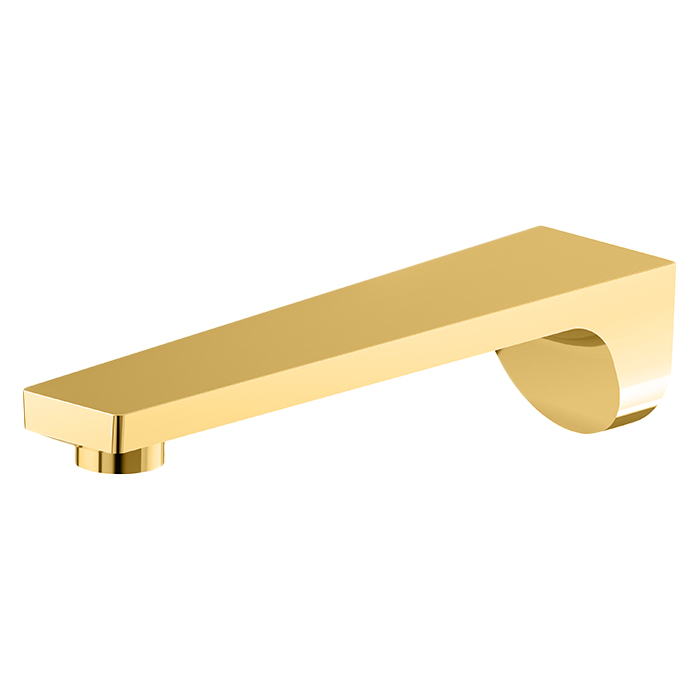 Newform ParkLE Излив для ванны, настенный, 1/2”, цвет: PVD glossy gold